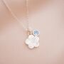 Forget Me Not Personalised Pendant Necklace, thumbnail 4 of 7