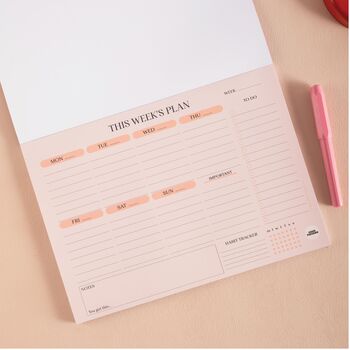 A4 Weekly Planner Pad | Bold Block, 2 of 6