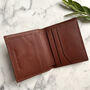 Slim Tan Leather Credit Card Holder, Wallet, thumbnail 1 of 2