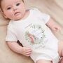 1st Mothers Day Personalised Vest Or Sleepsuit Rabbit Style, thumbnail 2 of 2