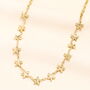Stainless Steel Starfish Chain Necklace In Gold Plating, thumbnail 1 of 2