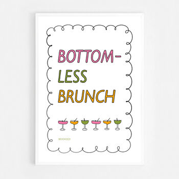 Bottomless Brunch Print, 8 of 8