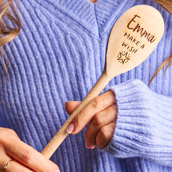 Personalised Make A Wish Wooden Spoon, 4 of 6