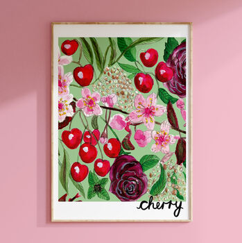 Cherry Kitchen Print, 6 of 10