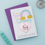 Personalised Rainbow Little Hug Token Card For Granny, thumbnail 1 of 6