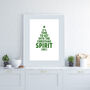 Personalised Get Into The Christmas Spirit Print, thumbnail 9 of 10