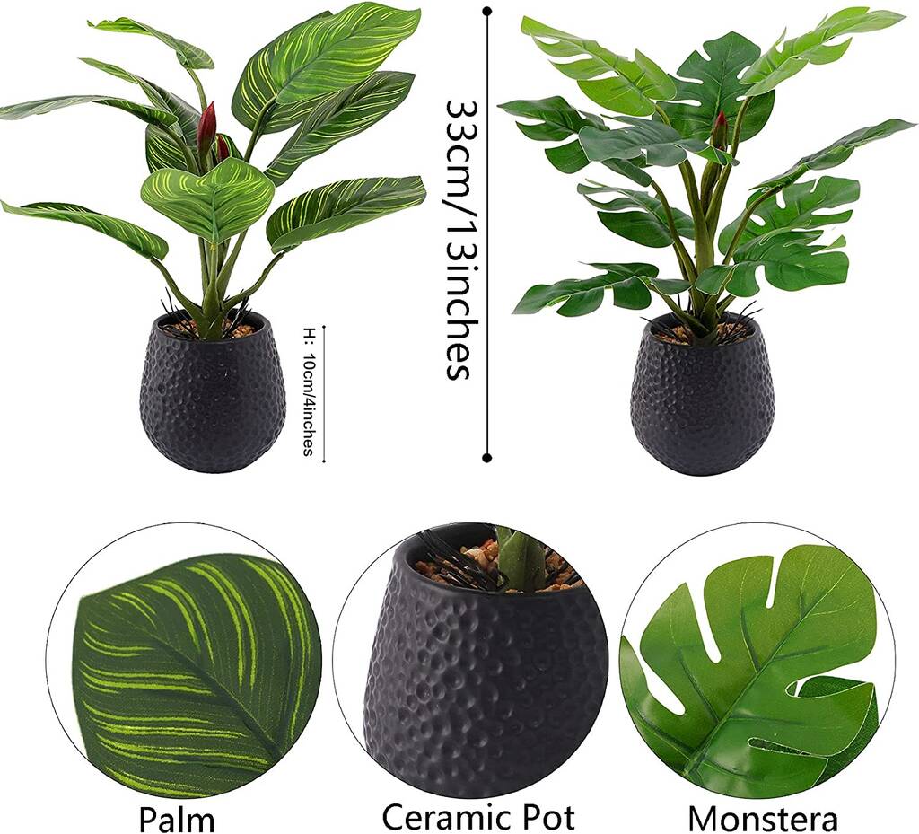 Two Indoor Artificial Plants In Pots By Momentum