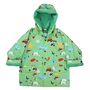 Children's Green Farmyard Hooded Raincoat, thumbnail 4 of 5