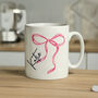 Personalised Bow Mug For Her, thumbnail 3 of 4