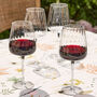 Set Of Four Ribbed Vintage Wine Glasses, thumbnail 2 of 5