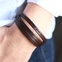 Personalised Message Leather Wrap Bracelet, thumbnail 5 of 6