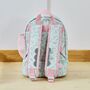 Personalised Sage Ditsy Floral Compartment Backpack, thumbnail 4 of 8