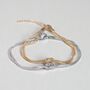 Love Knot Bracelet Set, Couples Valentine's Jewellery, thumbnail 3 of 12