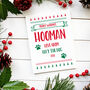 Merry Woofmas From The Dog Hooman Card, thumbnail 2 of 2