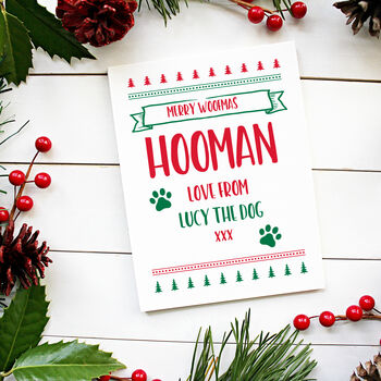 Merry Woofmas From The Dog Hooman Card, 2 of 2