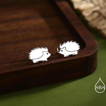 Hedgehog Stud Earrings, 8 of 12