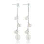 Extra Long Drop Pearl Earrings, thumbnail 3 of 6