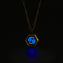 Cancer Zodiac Glowing Pendant Necklace With Uv Keyring Torch, thumbnail 9 of 12