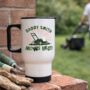 Personalised Daddy Mows Best Travel Mug, thumbnail 1 of 3