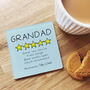 Personalised Father's Day 'Five Stars' Coaster, thumbnail 1 of 2