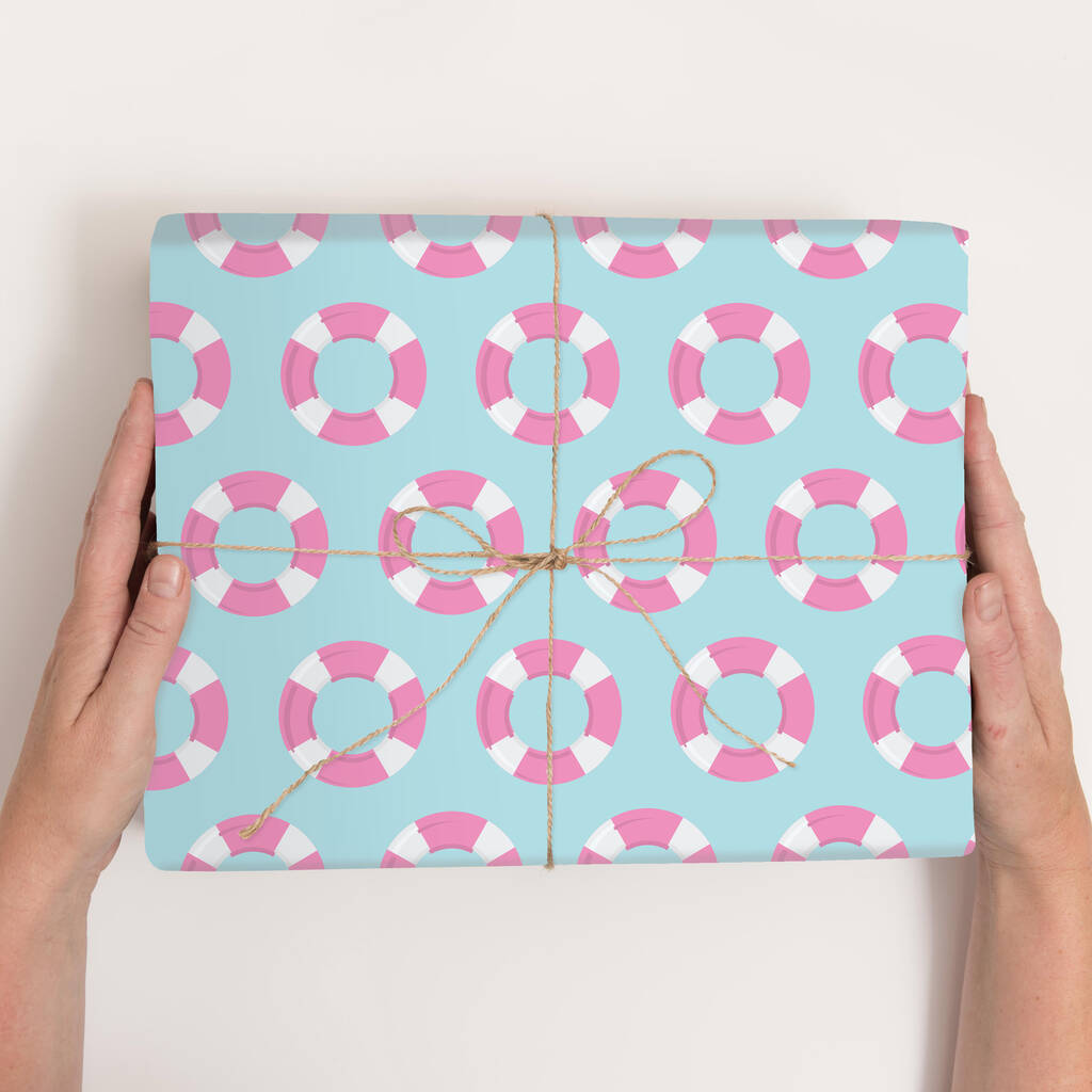 Luxury Pool Party Wrapping Paper By Abigail Warner