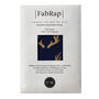 Midnight With Gold Reindeers Fabric Gift Wrap Furoshiki, thumbnail 4 of 7