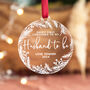 Husband To Be Personalised Engagement Ornament Gift, thumbnail 3 of 5