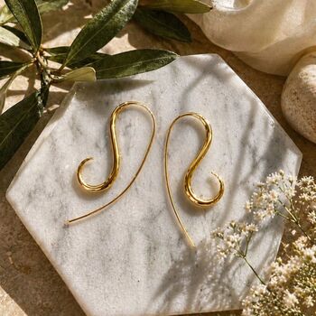 Sterling Silver Spiral Drop Earrings, 4 of 6