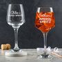 Personalised Engraved Glass, Custom Cocktail Glass Gift For Friends, thumbnail 3 of 10