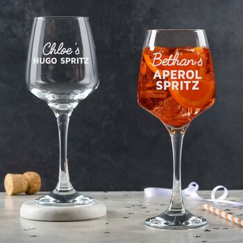 Personalised Engraved Glass, Custom Cocktail Glass Gift For Friends, 3 of 10