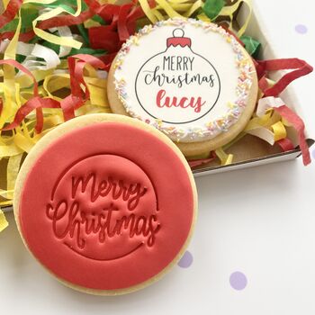 Personalised Bauble Biscuit Set, 2 of 3