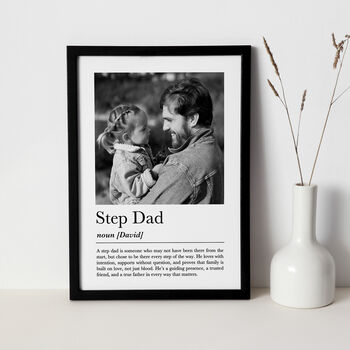 Personalised Step Dad Gift, Custom Stepdad Print, 2 of 5