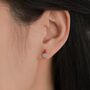 Mismatched Gnome And Mushroom Stud Earrings In Sterling Silver, thumbnail 3 of 10