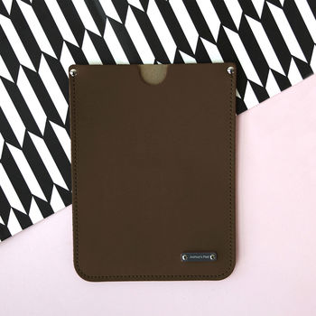 Personalised Leather iPad Sleeve, 5 of 10