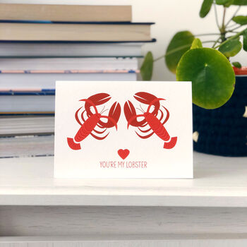 Valentines Romantic Card 'You're My Lobster', 2 of 4