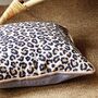 Leopard Animal Print Cushion, thumbnail 1 of 4