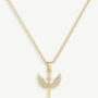 Women’s Sparkling Sword With Wings Pendant Necklace, Jewellery Gift For Her, thumbnail 3 of 5