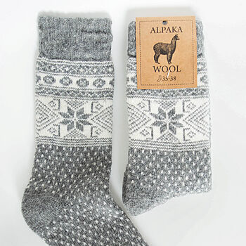 Alpaca Wool Socks Christmas Gift Limited Edition, 7 of 8