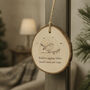 Wooden Log Sign 'Robins Appear When Loved One's Are Near', thumbnail 1 of 2