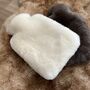 Sheepskin Hot Water Bottle In Assorted Colours, thumbnail 7 of 11
