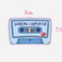 Sabrina Carpenter Inspired Cassette Tape Sticker, thumbnail 2 of 2