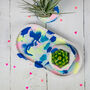 Jesmonite Marbled Mini Planters And Tray, thumbnail 2 of 5