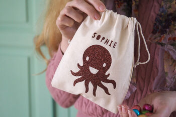 Octopus Easter Egg Bag With Chocolate Eggs, 2 of 2