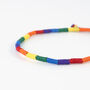 Just Like Us Woven Pride Anklet, thumbnail 4 of 8
