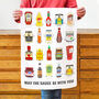 Funny Sauces Tea Towel, thumbnail 1 of 4