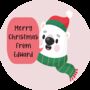 Personalised 'Merry Xmas' Polar Bear Small Lollipops, thumbnail 2 of 4