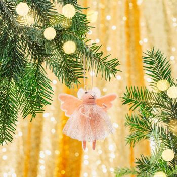 Pink Princess Fairy Mouse Hanging Decoration, 2 of 3