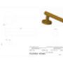 Brass Gold, Silver And Black Hexagon Door Lever Handles, thumbnail 2 of 11