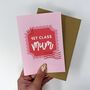 Mum Birthday Card 'First Class Mum', thumbnail 6 of 6