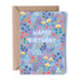 Floral Birthday Card For Women, Light Blue Flowers, For Her, thumbnail 3 of 5